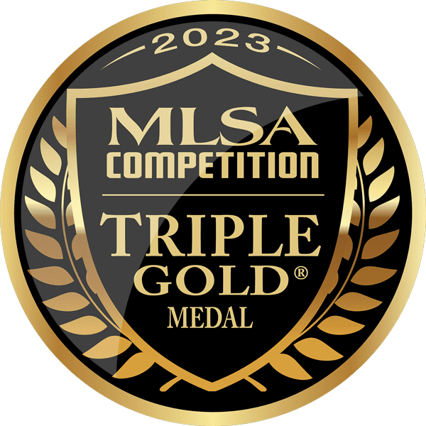 MLSA Competition Triple Gold medal award.