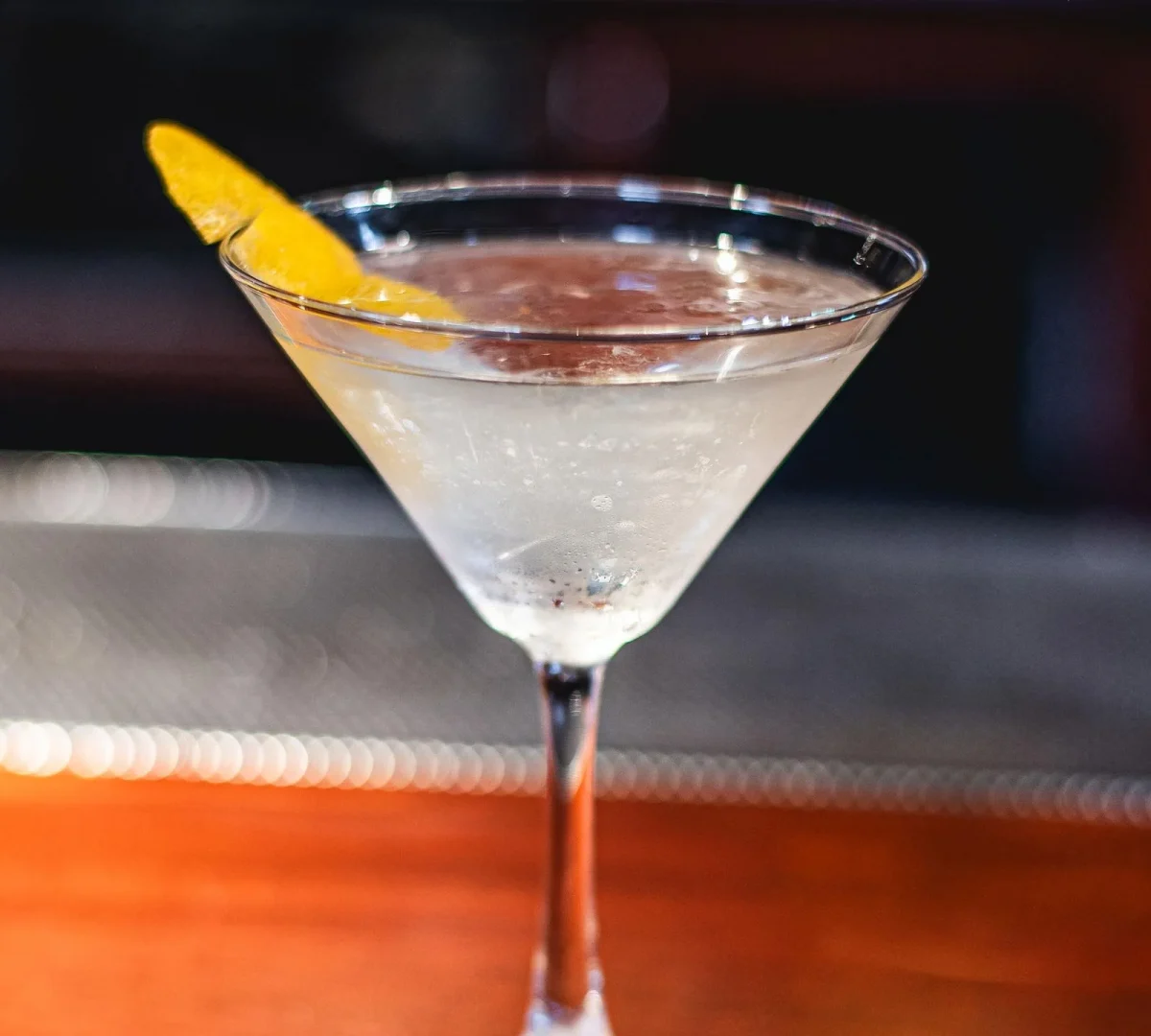 Bardenay Bond Martini cocktail in a glass.