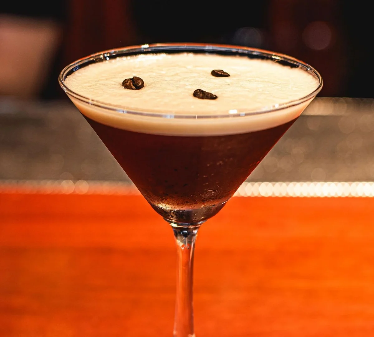 Bardenay Espresso martini cocktail in a glass.